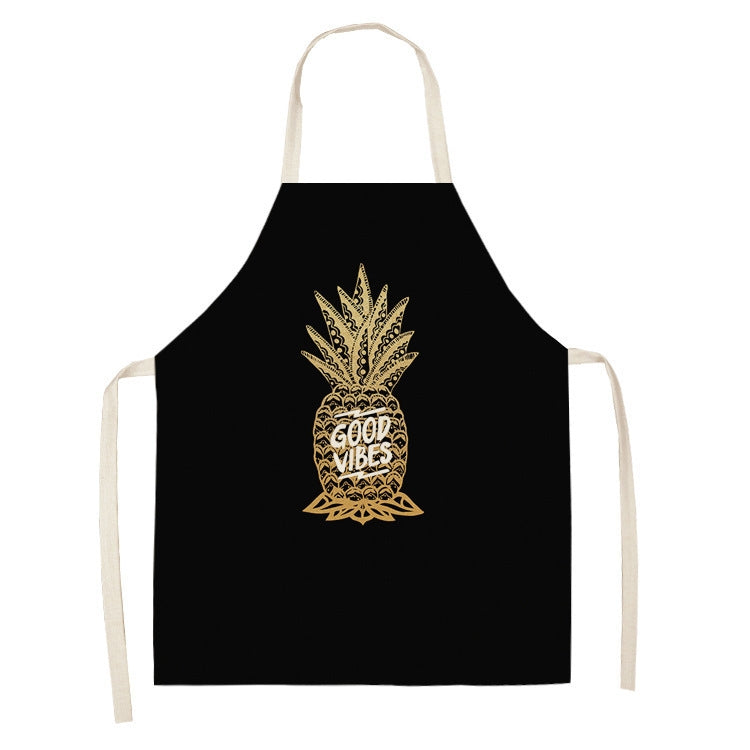 2 PCS Kitchen Linen Heart-Shaped Letters Fashion Sleeveless Apron, 45x56 cm