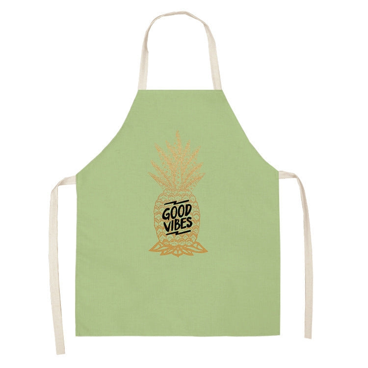 2 PCS Kitchen Linen Heart-Shaped Letters Fashion Sleeveless Apron, 45x56 cm