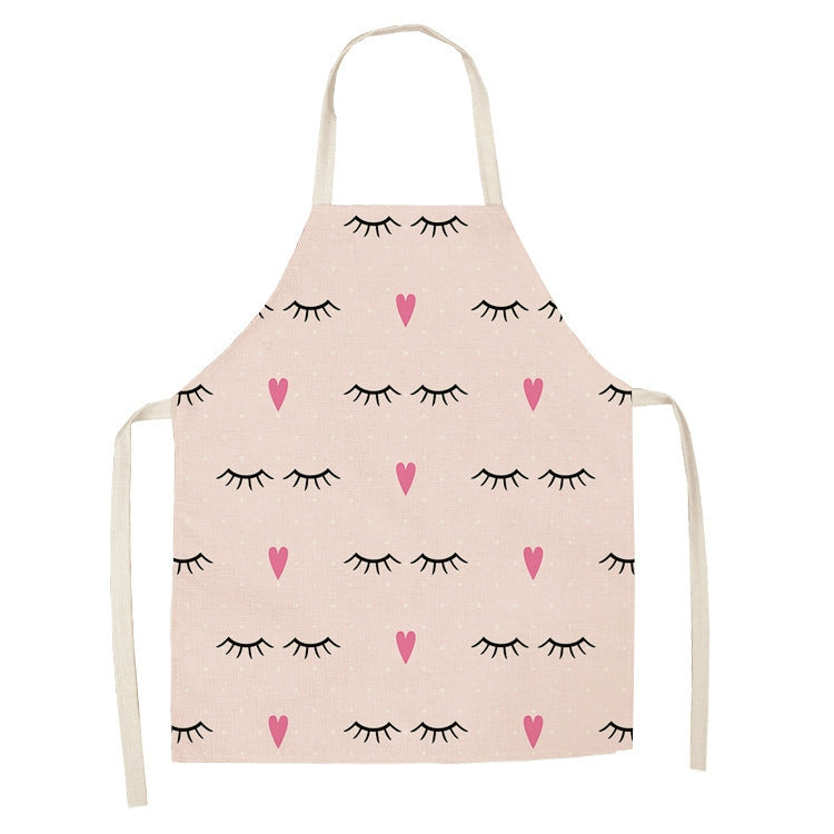 2 PCS Kitchen Linen Heart-Shaped Letters Fashion Sleeveless Apron