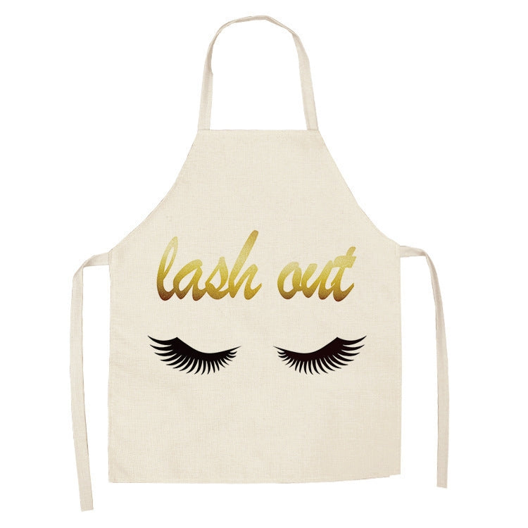 2 PCS Kitchen Linen Heart-Shaped Letters Fashion Sleeveless Apron, 45x56 cm