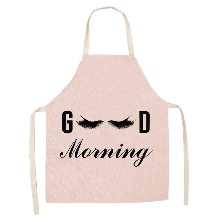 2 PCS Kitchen Linen Heart-Shaped Letters Fashion Sleeveless Apron, 45x56 cm