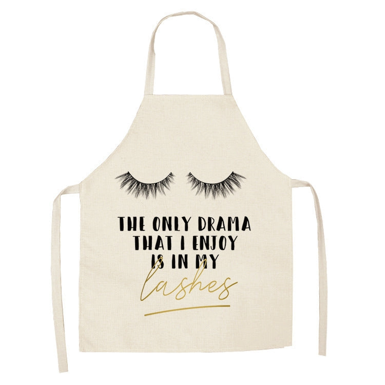 2 PCS Kitchen Linen Heart-Shaped Letters Fashion Sleeveless Apron, 45x56 cm