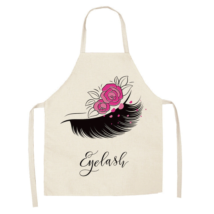 2 PCS Kitchen Linen Heart-Shaped Letters Fashion Sleeveless Apron, 45x56 cm