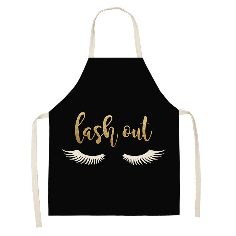 2 PCS Kitchen Linen Heart-Shaped Letters Fashion Sleeveless Apron, 45x56 cm