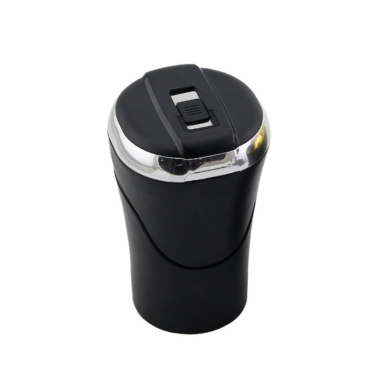 Stylish N09C Car Ashtray with Illuminated Lid and Stainless Steel Insert