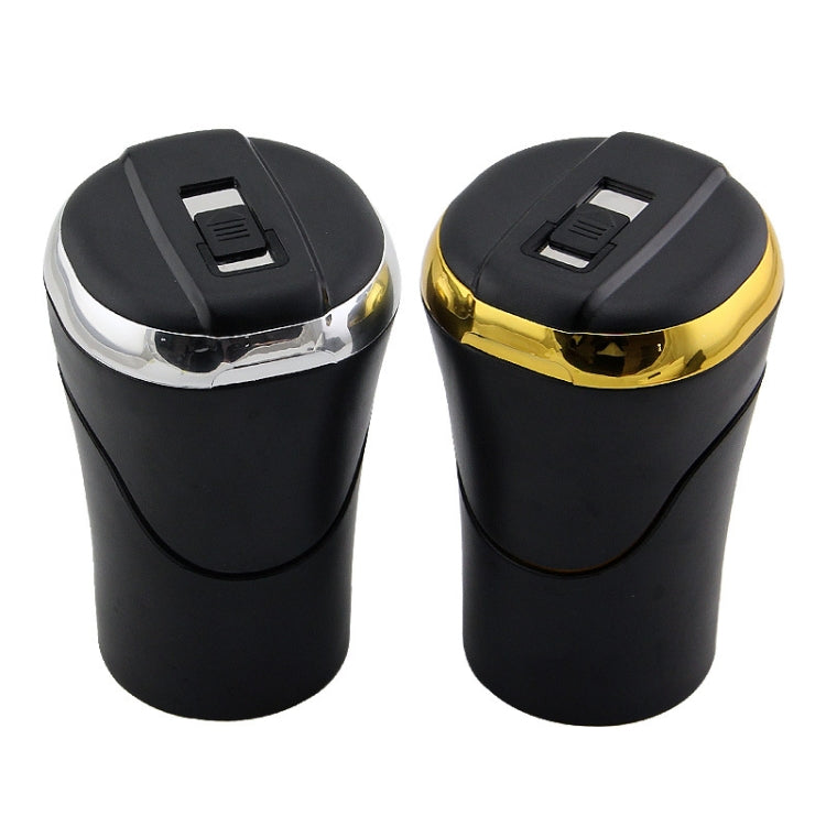 Stylish N09C Car Ashtray with Illuminated Lid and Stainless Steel Insert