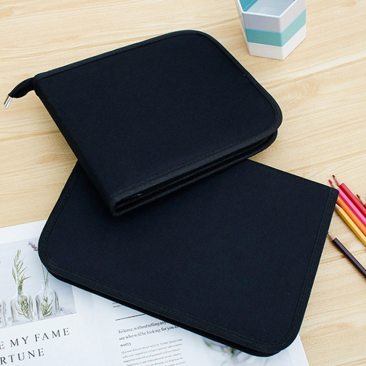 36-Hole Canvas Folding Pen Curtain Sketch Pencil Color Lead Storage Bag