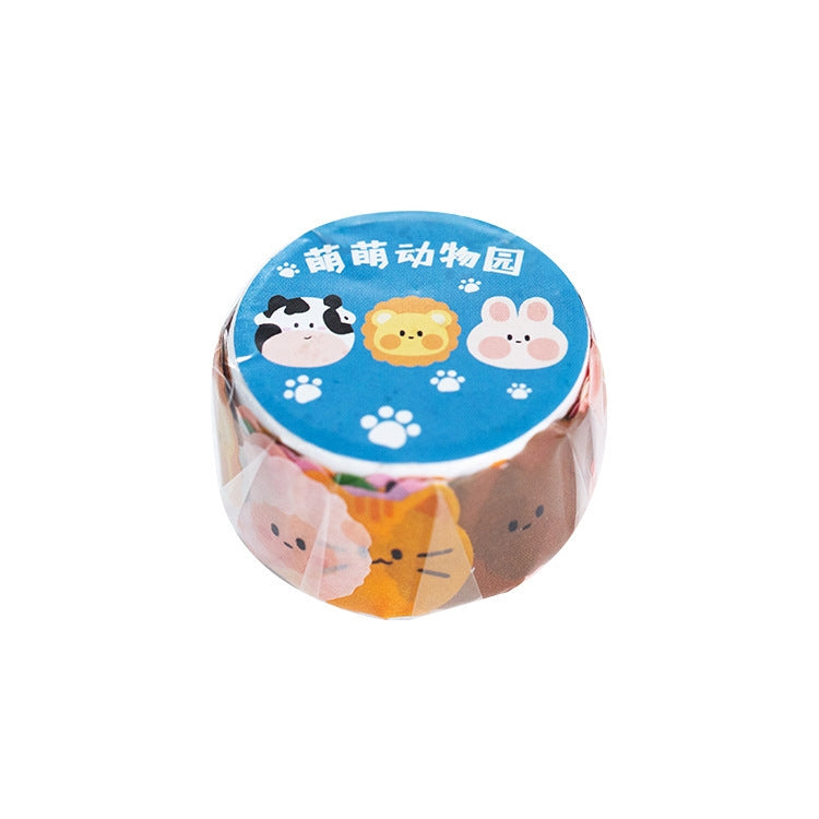 8 PCS Washi Tape Milky Series Hand-Painted Color Basic Handbook Decoration Sticker