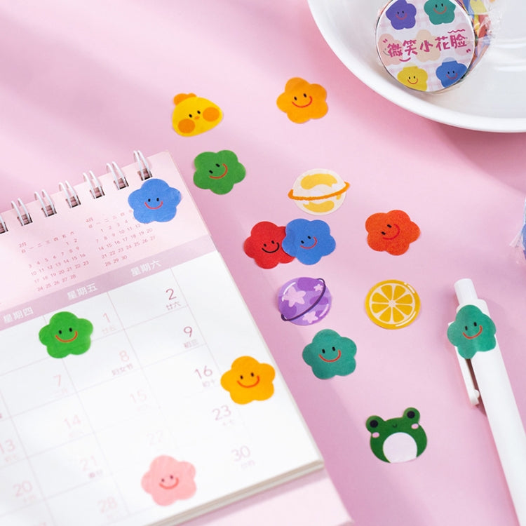 8 PCS Washi Tape Milky Series Hand-Painted Color Basic Handbook Decoration Sticker