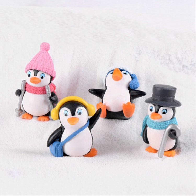 2 Sets Winter Penguin Doll Mobile Phone Pendant Toy Fleshy Decoration