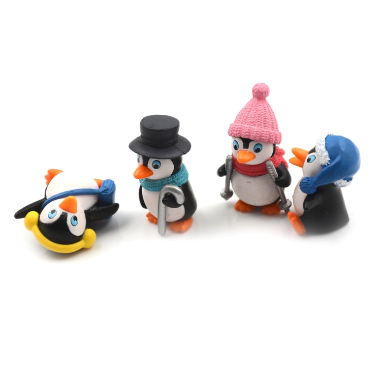 2 Sets Winter Penguin Doll Mobile Phone Pendant Toy Fleshy Decoration