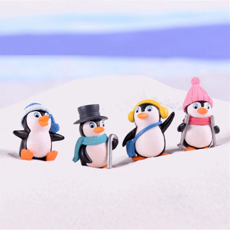 2 Sets Winter Penguin Doll Mobile Phone Pendant Toy Fleshy Decoration