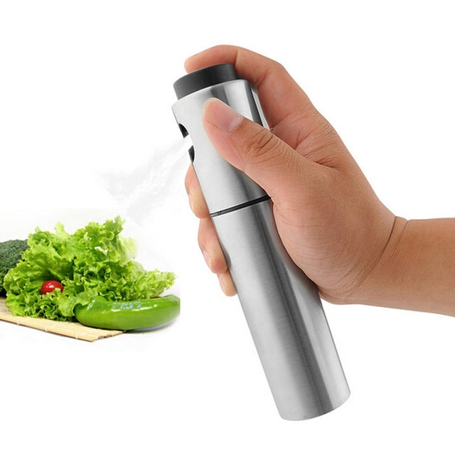 2 PCS Stainless Steel Spray Bottle Seasoning Bottle Barbecue Cooking Tool
