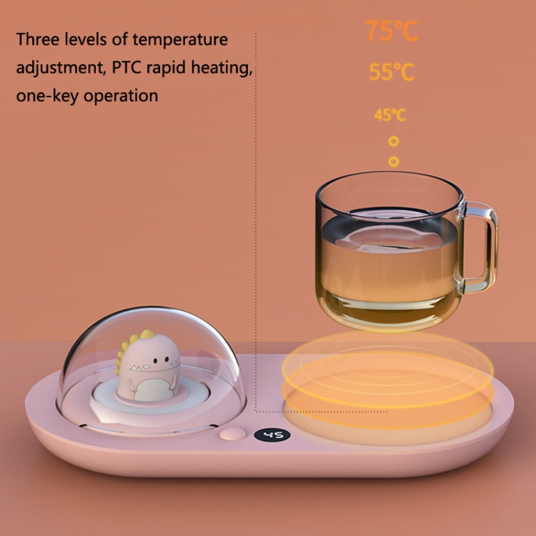 Night Light Aromatherapy Warming Coaster Milk Heating Constant Temperature Coaster, EU Plug