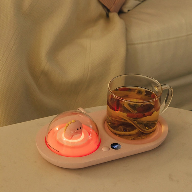 Night Light Aromatherapy Warming Coaster Milk Heating Constant Temperature Coaster, EU Plug