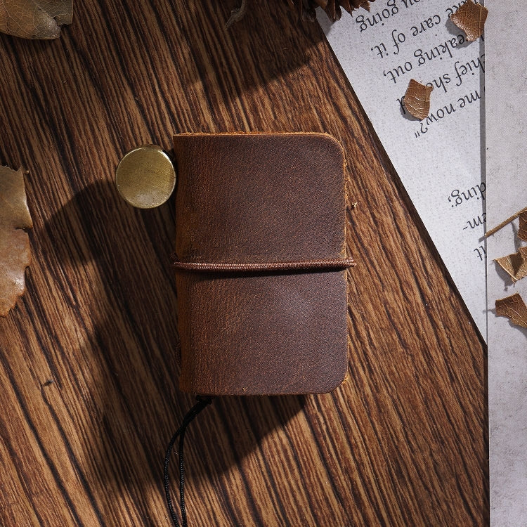 Ultra-Small Mini TN Hand Account Book Leather Notebook Portable Travel Diary