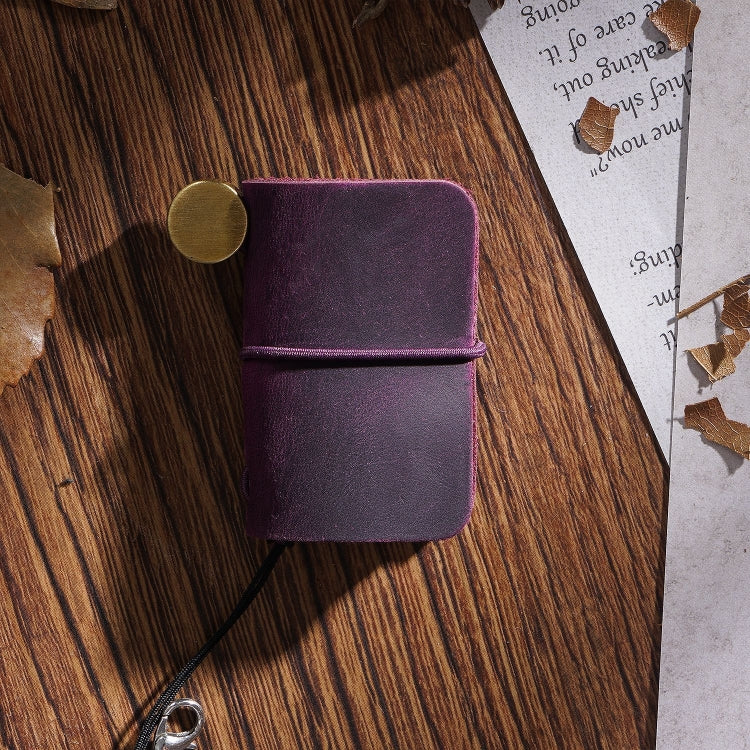 Ultra-Small Mini TN Hand Account Book Leather Notebook Portable Travel Diary