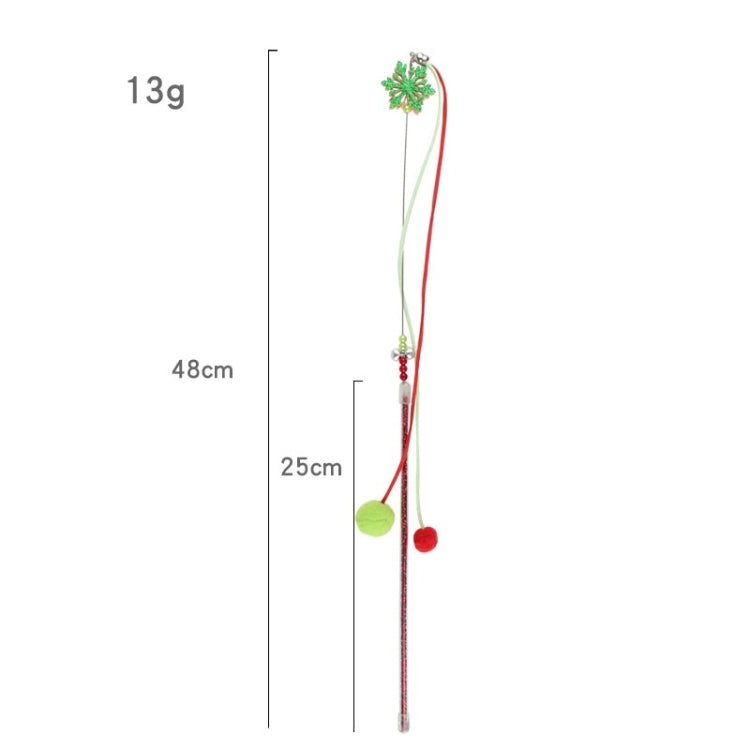 3 PCS Hairball Pendant Funny Cat Stick Scratch-Resistant Long Rod Wire Cat Toy