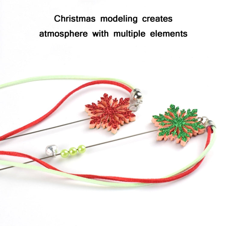 3 PCS Hairball Pendant Funny Cat Stick Scratch-Resistant Long Rod Wire Cat Toy