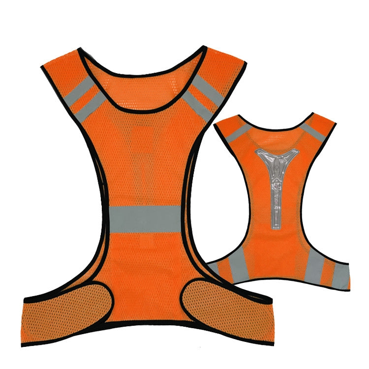Sports Reflective Vest Night Running Outdoor Reflective Clothing Traffic Safety Reflective Vest,Style:, Without Led, With Led