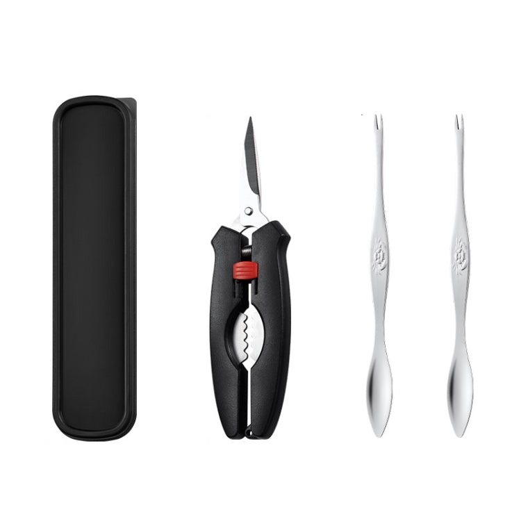Crab Tool 304 Stainless Steel Crab Fork Crab Scissors Crab Needle,Style: