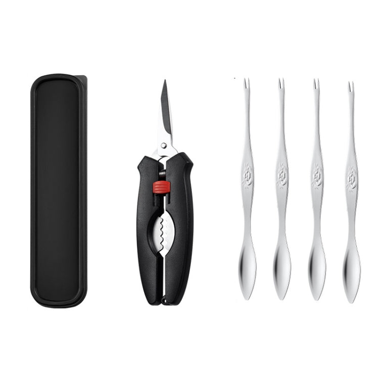 Crab Tool 304 Stainless Steel Crab Fork Crab Scissors Crab Needle,Style: