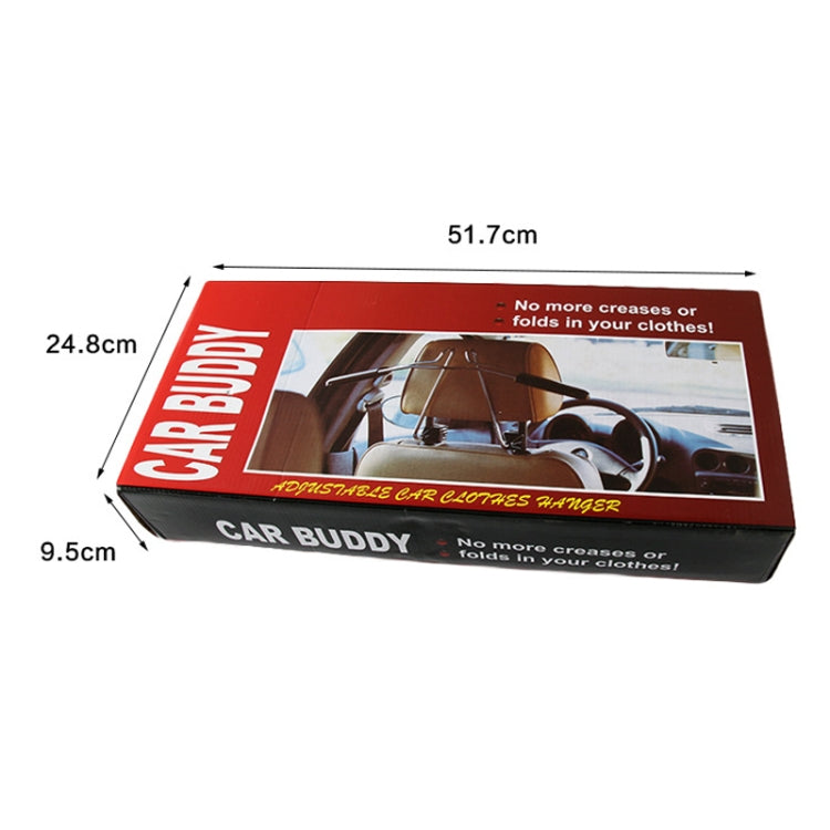 Deluxe Stainless Steel Retractable Garment Hanger for Automobiles