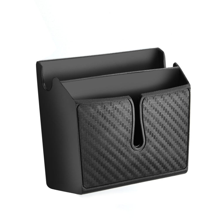 Carbon Fibre Car Phone Holder & Storage Bag – Versatile Mobile Storage Solution