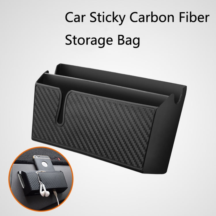 Carbon Fibre Car Phone Holder & Storage Bag – Versatile Mobile Storage Solution