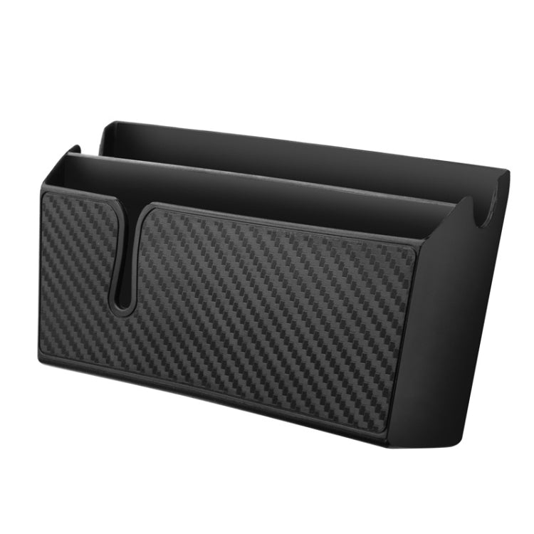 Carbon Fibre Car Phone Holder & Storage Bag – Versatile Mobile Storage Solution