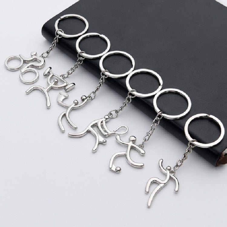 Sporty Metal Keychain Set - 3 Unique Designs for Active Lifestyles
