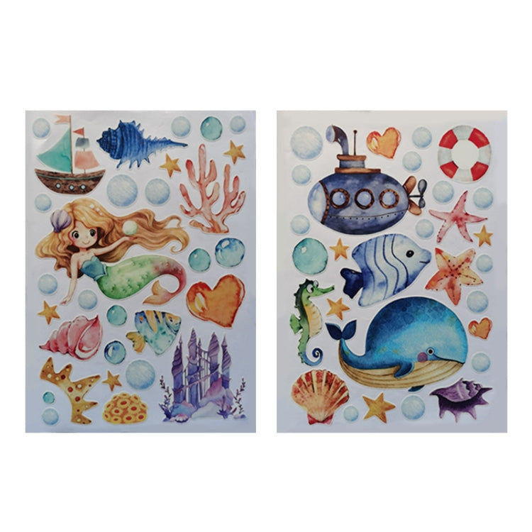 AFG3512 Marine Life Mermaid Luminous PET Material Wall Sticker