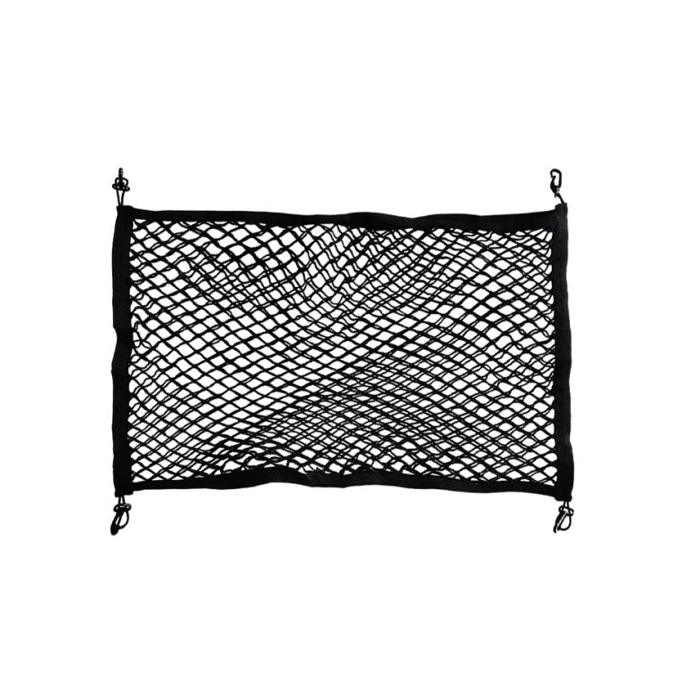 Versatile Elastic Car Storage Net for Luggage & Organisers - Durable Nylon Design