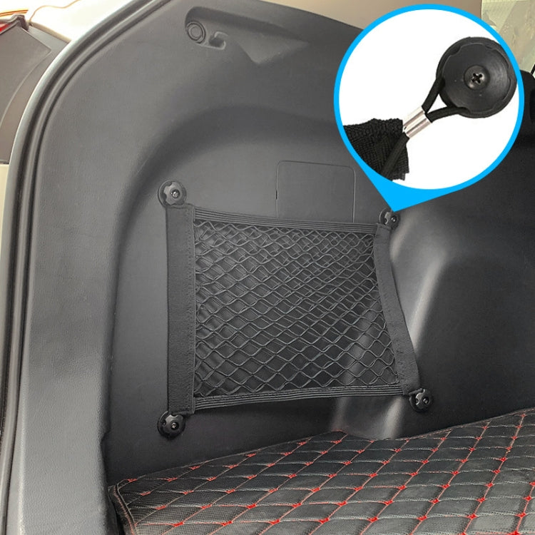 Versatile Car Door and Trunk Storage Net Bag with Elastic Design - Ideal for Fire Extinguisher and More