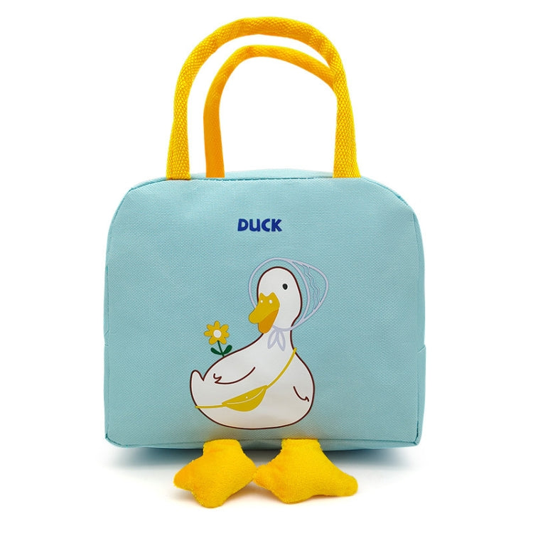Little Yellow Duck Cute Bento Bag Insulation Canvas Lunch Box Bag