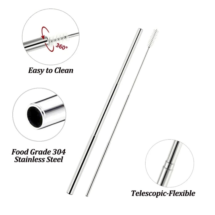 Stainless Steel Portable Telescopic Straw