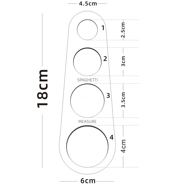 MS-233 Stainless Steel Tape Device Noodle Ruler