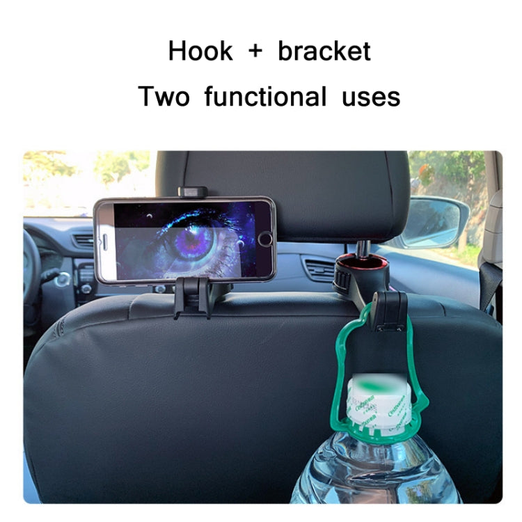 Versatile Car Headrest Mobile Phone Holder with 360° Rotation