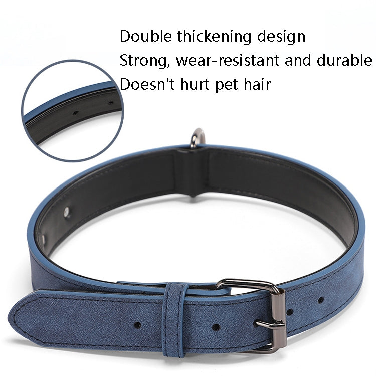 JINMAOHOU Dogs Double-Layer Leather Collar, Series 1