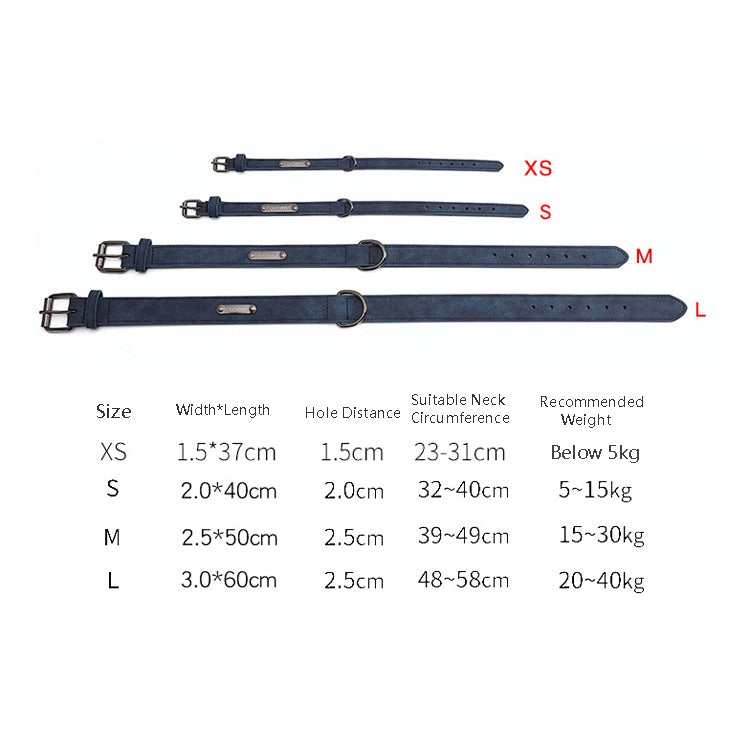JINMAOHOU Dogs Double-Layer Leather Collar, Series 1