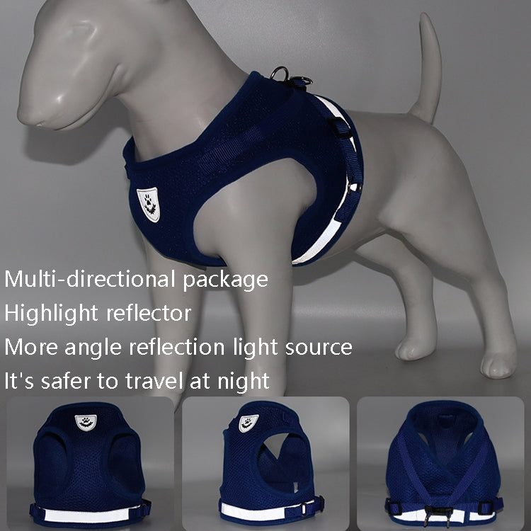 BL-844 Pet Chest Straps Reflective Breathable Dog Rope, Size: