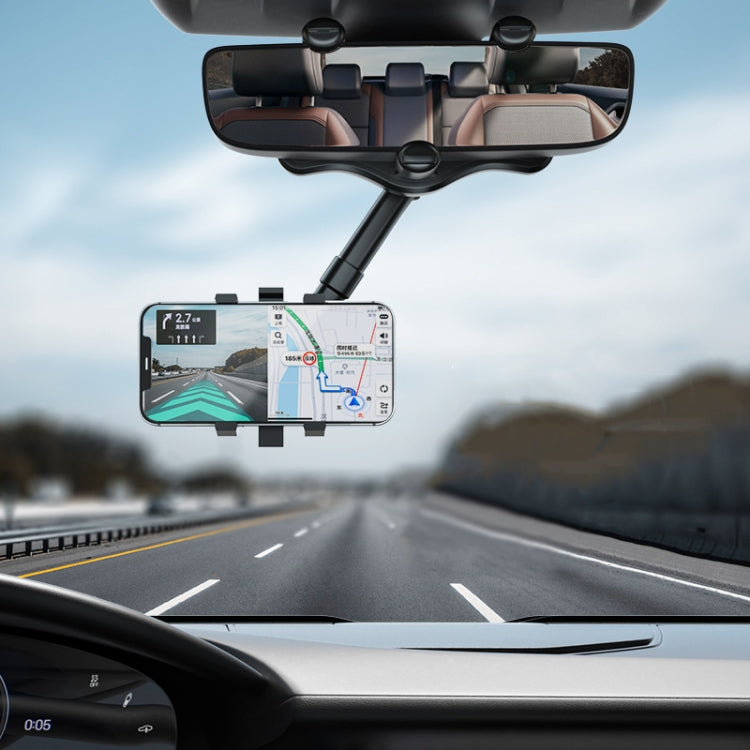 360° Adjustable Car Rear View Mirror Mobile Phone Holder