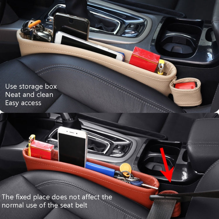 Leather Car Seat Organiser and Storage Caddy