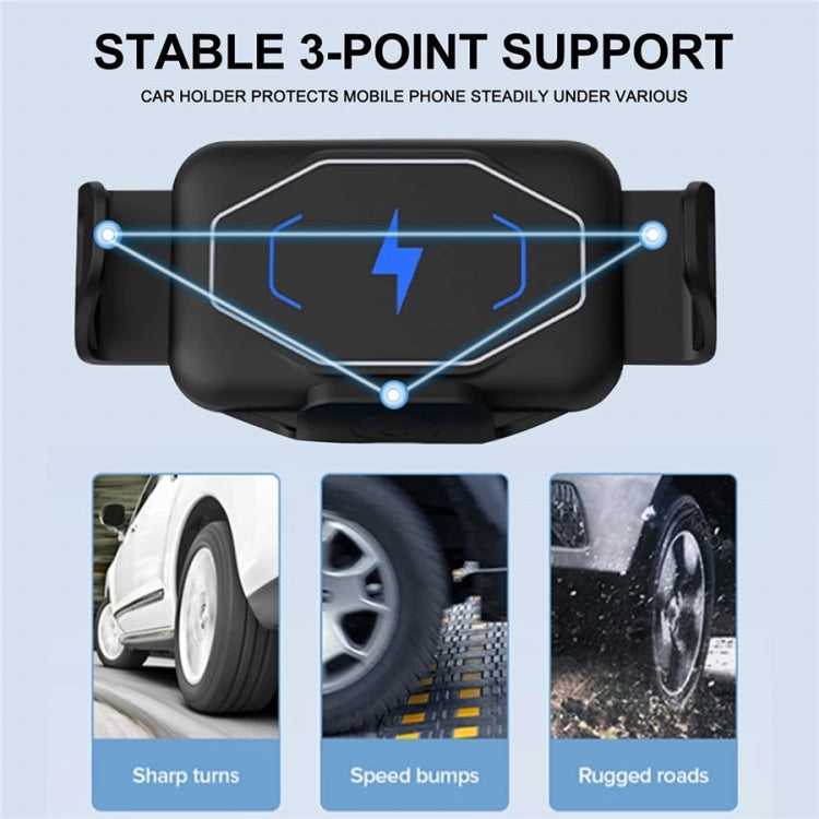 Magnetic 15W Qi Wireless Car Charger with Infrared Sensor for Foldable Phones