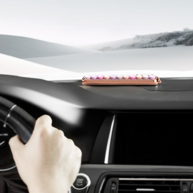 Vibrant Car Temporary Parking Display Card with Luminous Numbers