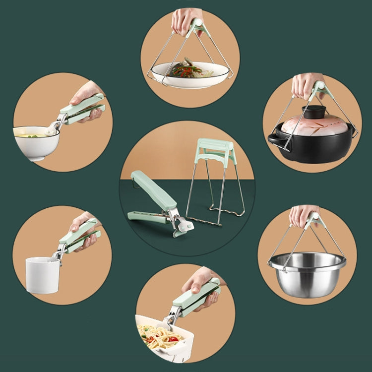 Kitchen Anti-scald Heat Insulation Clip, Specification: Disk Clip (Shallow Green)