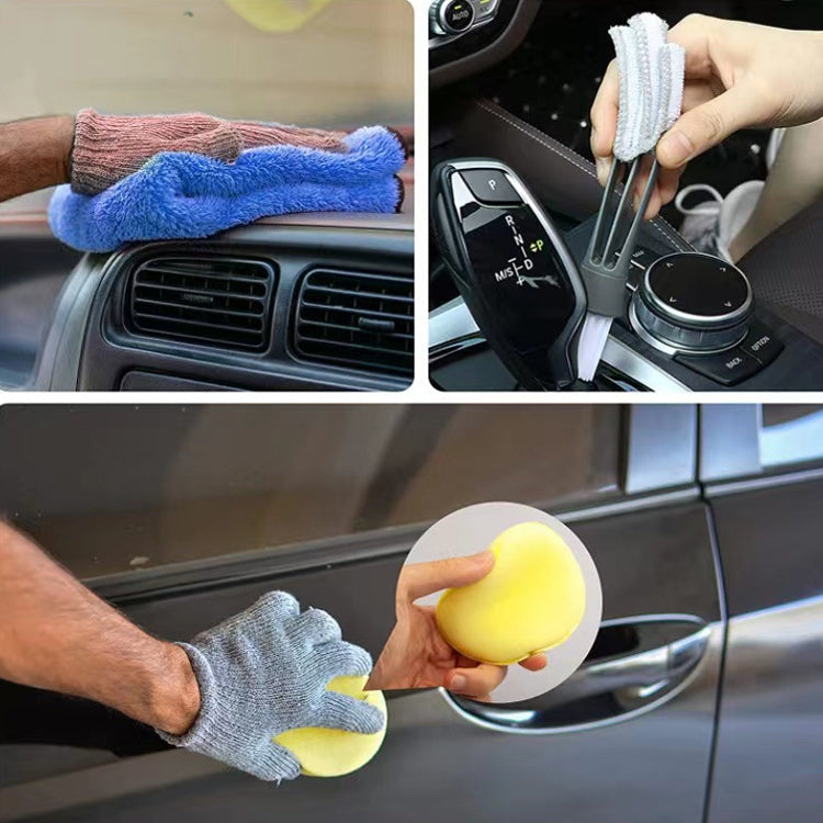Electric Drill Cleaning Brush Water-Proof Gloves