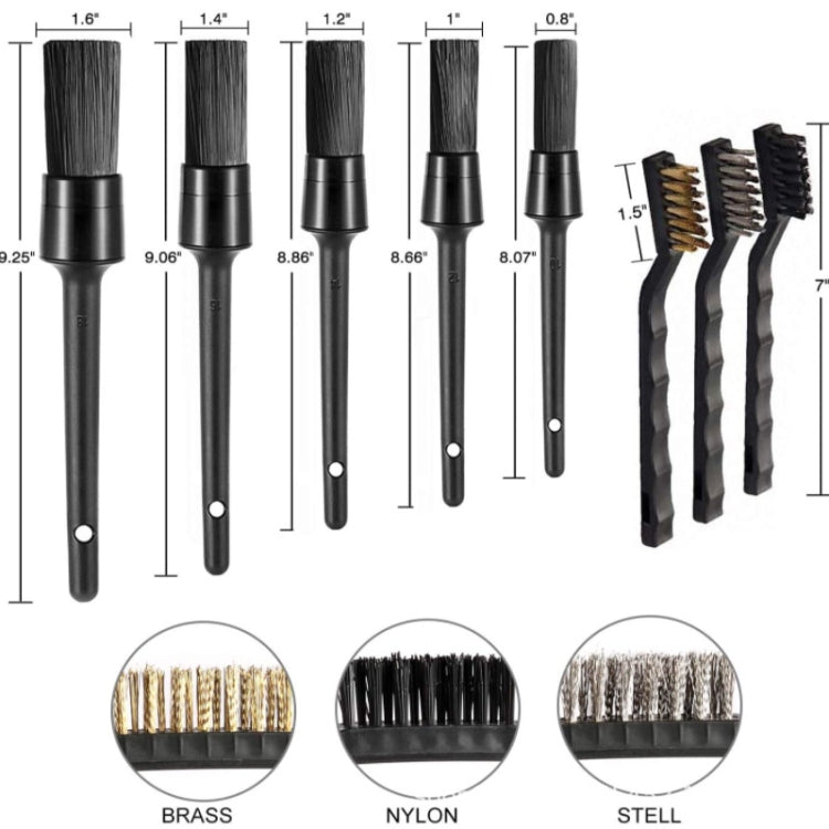 Car Wash Detail Brush Short Shank Tire Brush