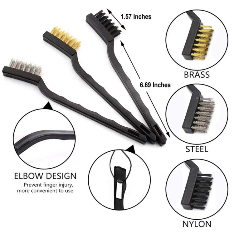 12 PCS / Set Car Tire Slight Cleaning Brush