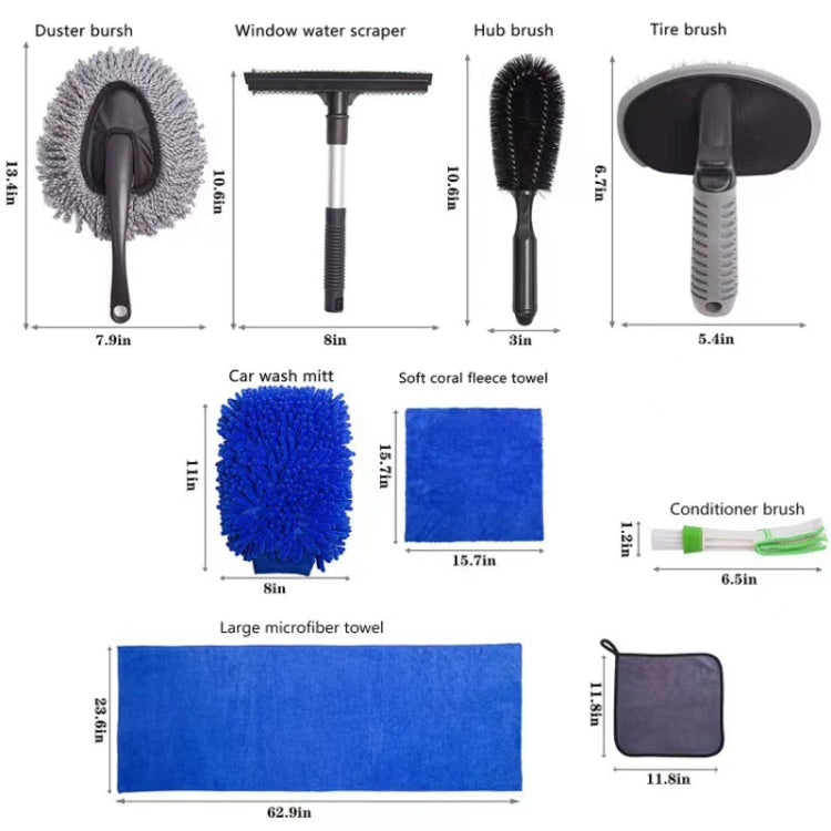 Car Wash Gloves Double-Sided Wiper Towel